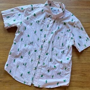 Goodfellow & Co Casual Shirt with Cactus Print